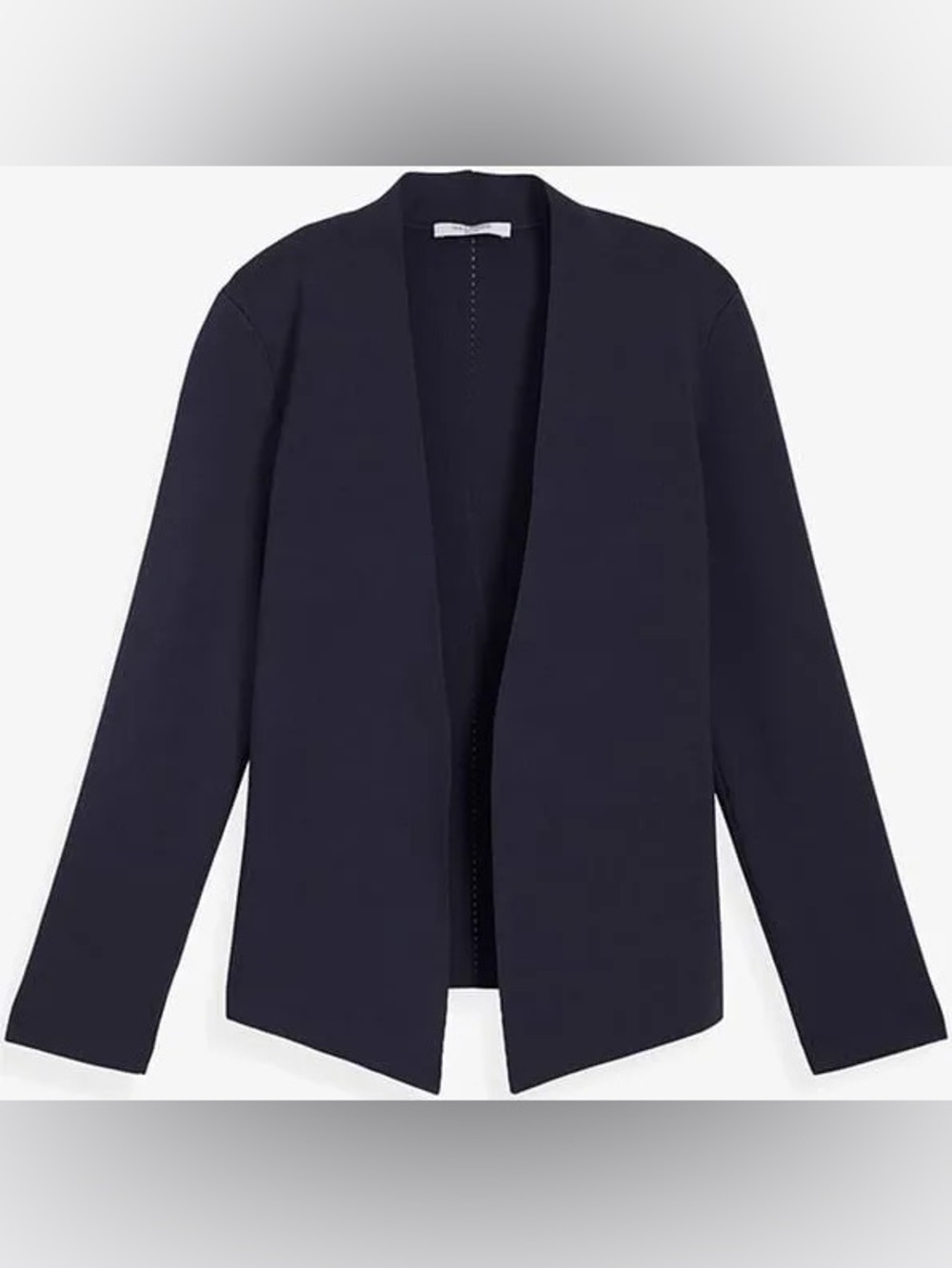 M. M. LAFLEUR Black Long Sleeve Shoulder Pads Open Knit Wolf Jardigan S ($259)